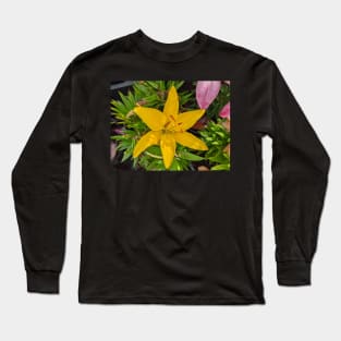 Yellow Star Flower Long Sleeve T-Shirt